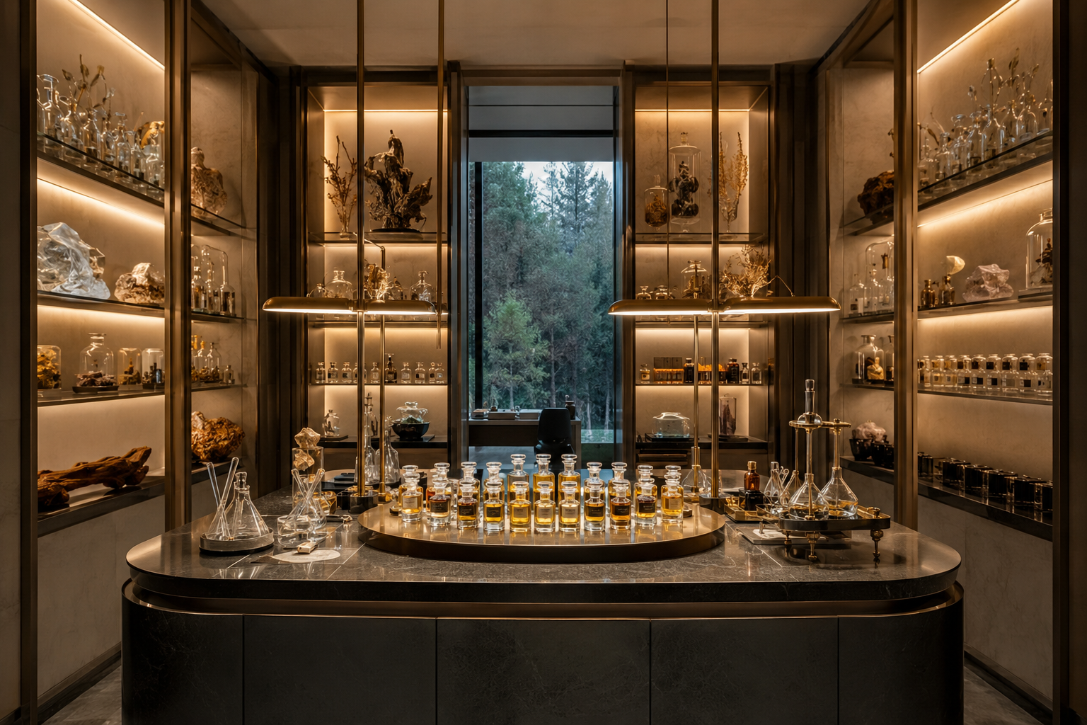 The Atelier — perfumer's laboratory